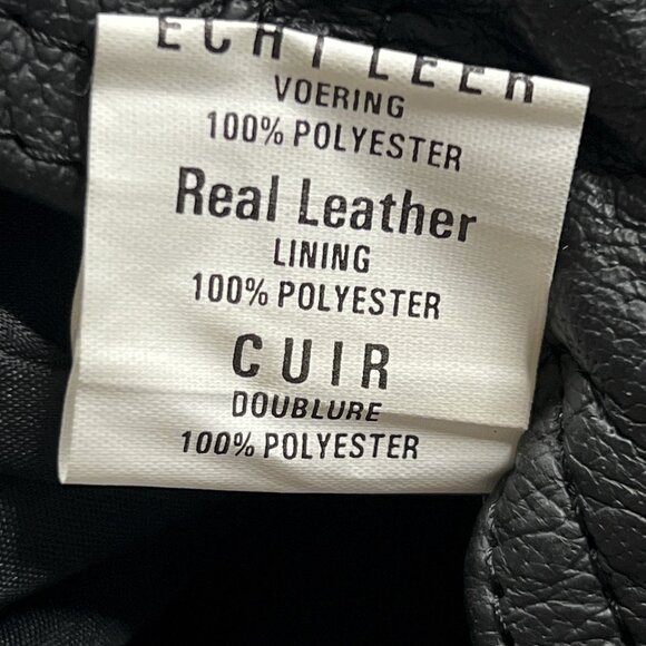 Vintage BONUS Vintage Genuine Leather Snap-Up Motorcycle Vest Size EU 46 - NWT - Picture 6 of 6